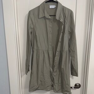 ASOS Olive Long Sleeve Dress